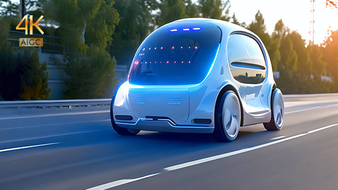 高科技新能源载具 超级未来跑车 科技感