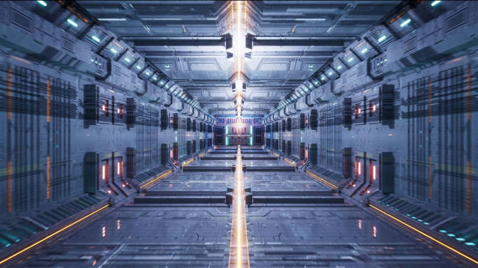 未来隧道穿梭飞船隧道太空科技隧道片头开场