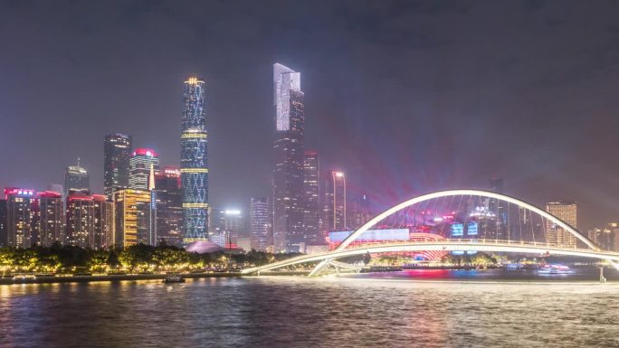 T/L WS广州珠江新城与海心大桥夜光秀
