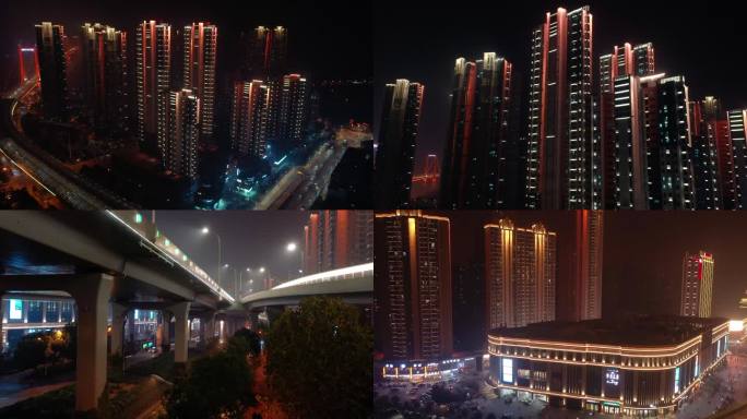 武汉汉阳马鹦路二环线灯光夜景