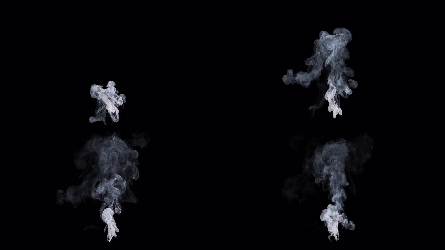 在旋涡缭绕的云层中，香烟烟雾的舞蹈展开，营造出独特的视觉氛围，捕捉到一种神秘的气氛。这段壮观的视频片