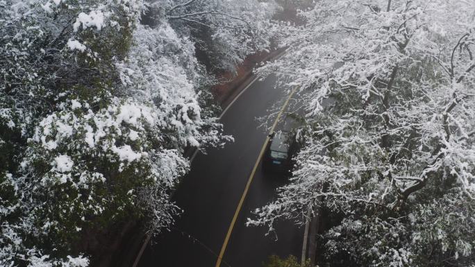 成都雪景 龙泉山雪景