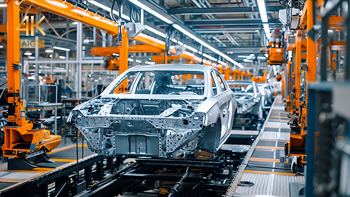 先进汽车生产线 全自动工厂 高级新能源车