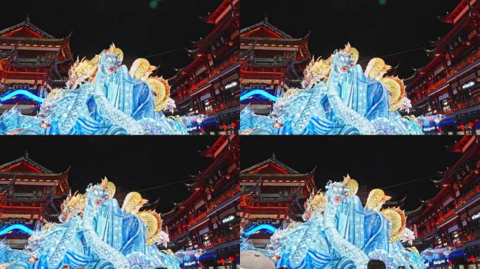 龙灯笼上海豫园灯会灯笼迎新年