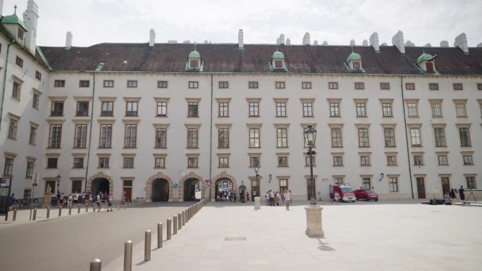 参观奥地利维也纳霍夫堡的内院