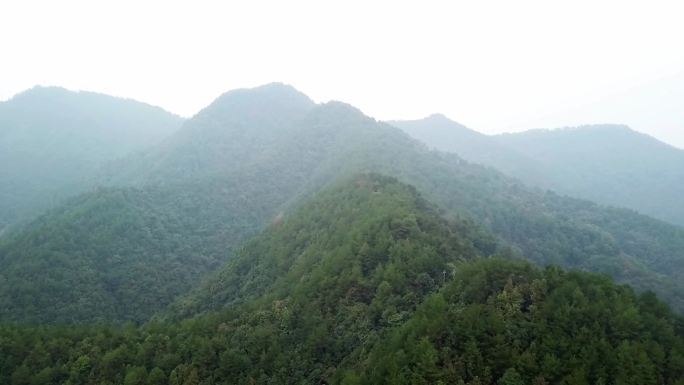 航拍浙江淳安县千岛湖大山水岛