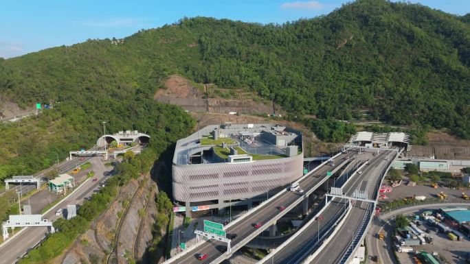 香港青衣高架道路景观