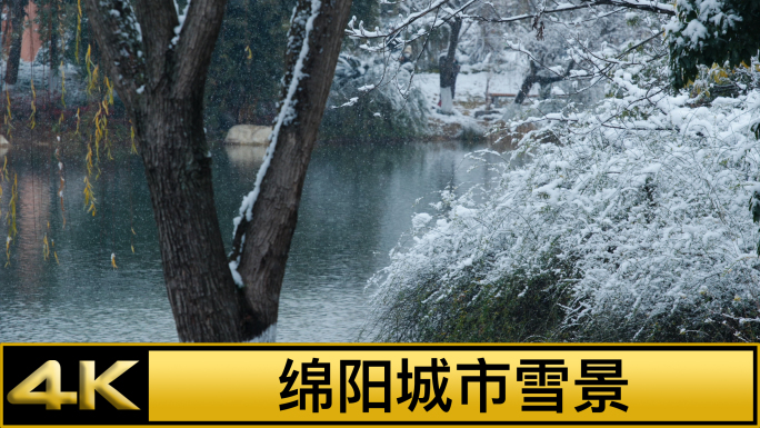 绵阳城市雪景