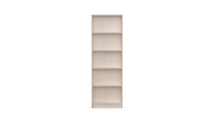 空的高高的木制书柜