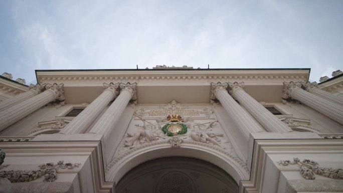 奥地利维也纳霍夫堡的圣迈克尔之翼特写