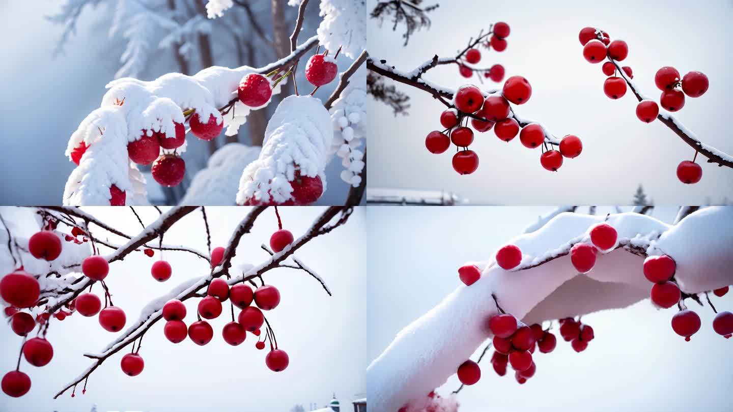 冬季风景2 红色果实