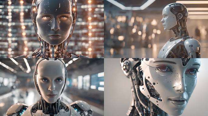 科技人工智能智能机器人未来仿生机器人