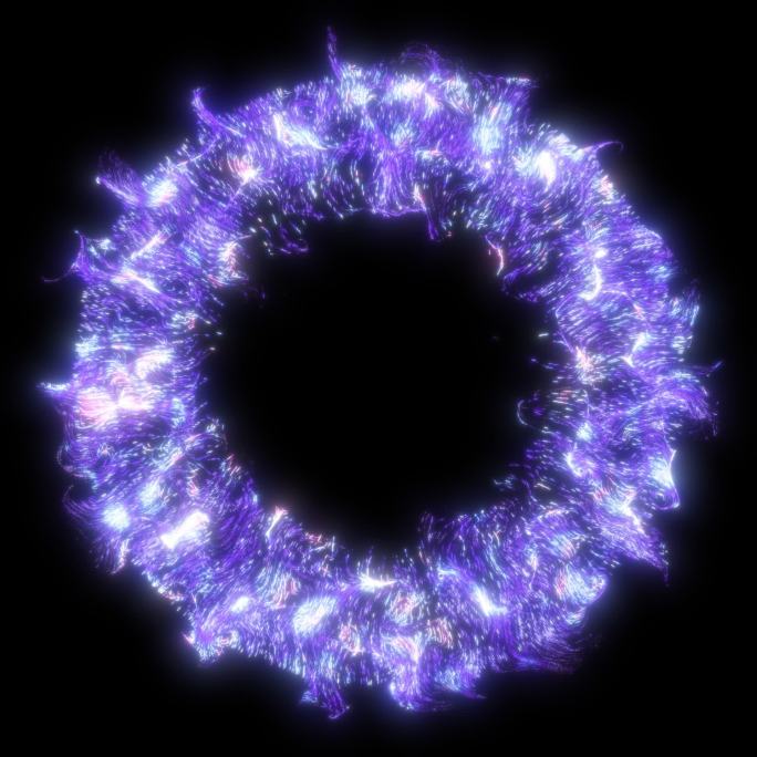 紫色粒子螺旋黑洞传送门