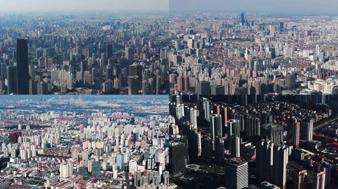 拥挤的城市 城市楼房 上海