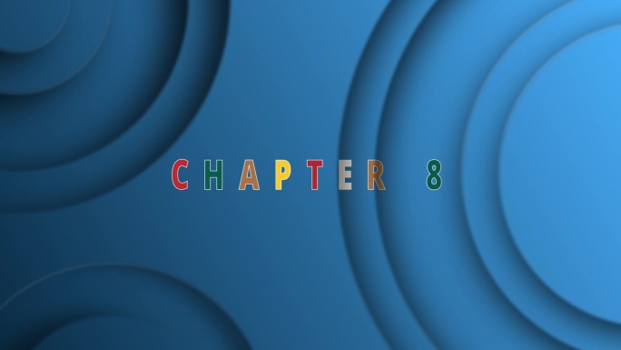 第8章-文字动画效果与圣诞图标在蓝色动画圆圈背景