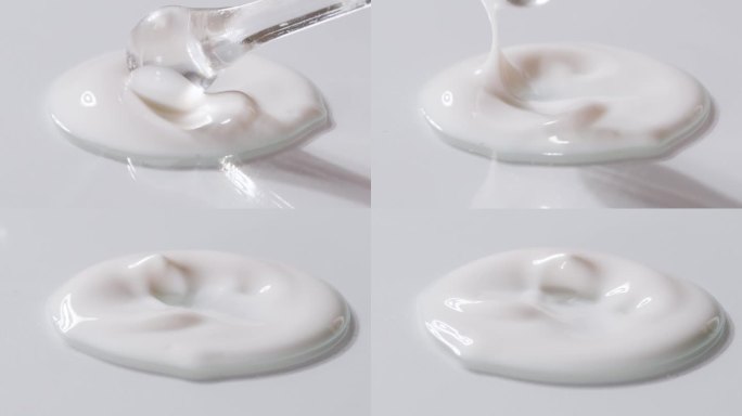 白色乳霜质地化妆品乳霜产品特写