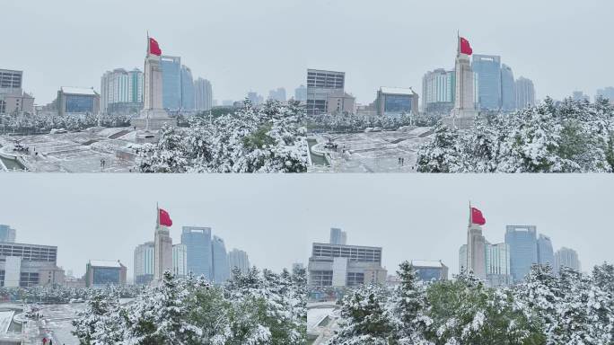 八一广场雪景7