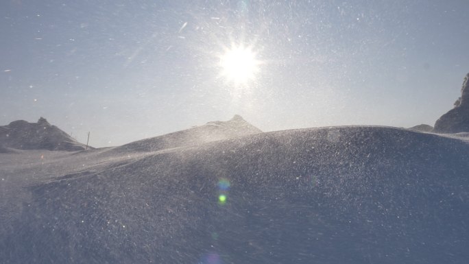 雪花飘散