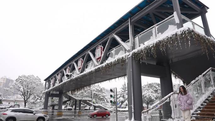 益阳大道雪景 宣传片 fx3 空景