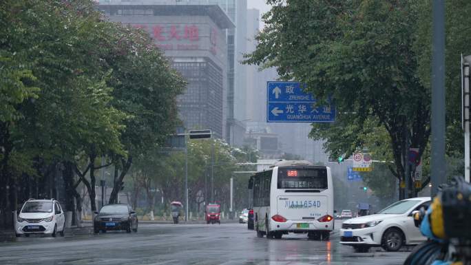 成都温江区新光天地游家渡雪景