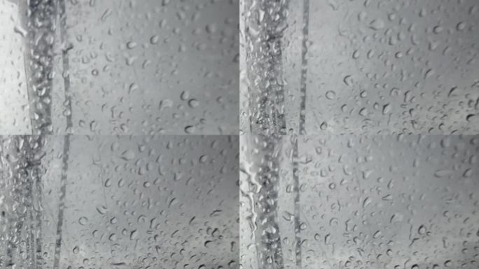 雨滴打在玻璃上的柔和声音是放松的理想背景。