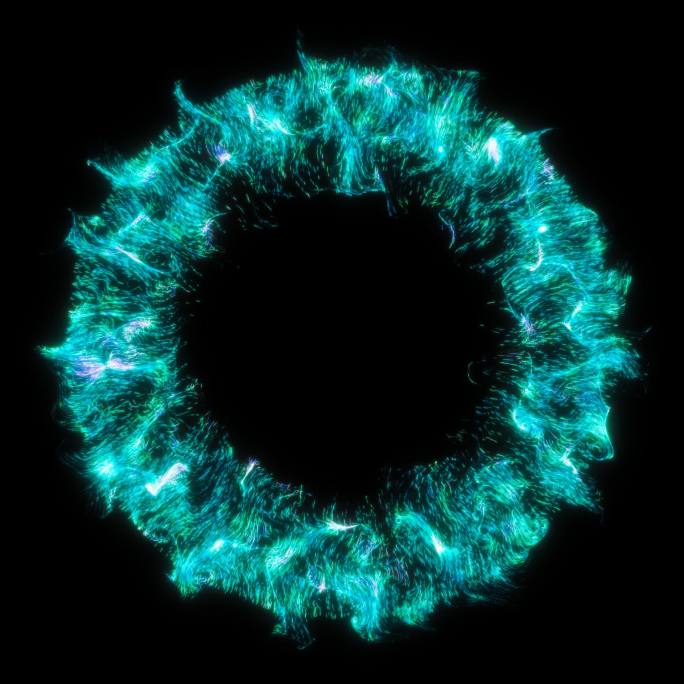 青色粒子螺旋黑洞传送门