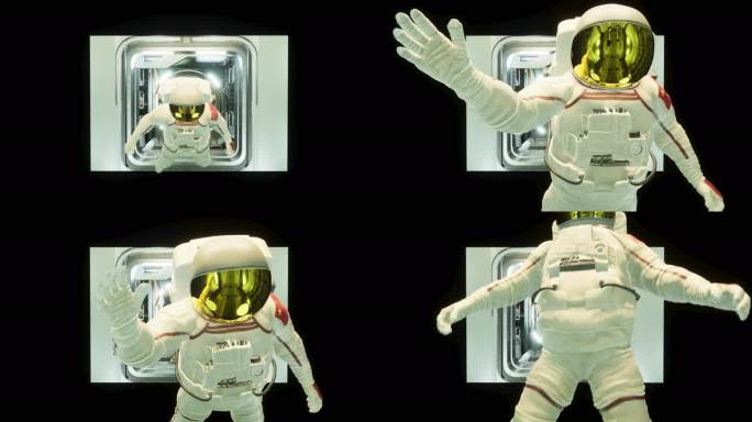 裸眼3D航天员太空人宇航员