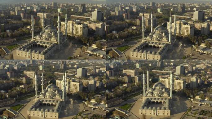 吉尔吉斯斯坦首都比什凯克的主要景点是以伊玛目萨拉赫西命名的中央清真寺。
