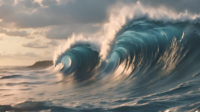 【精选】大海浪花   海浪翻滚 海浪冲击