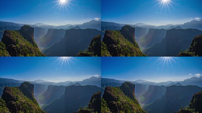 云南丽江老君山黎明黎光丹霞地貌景区