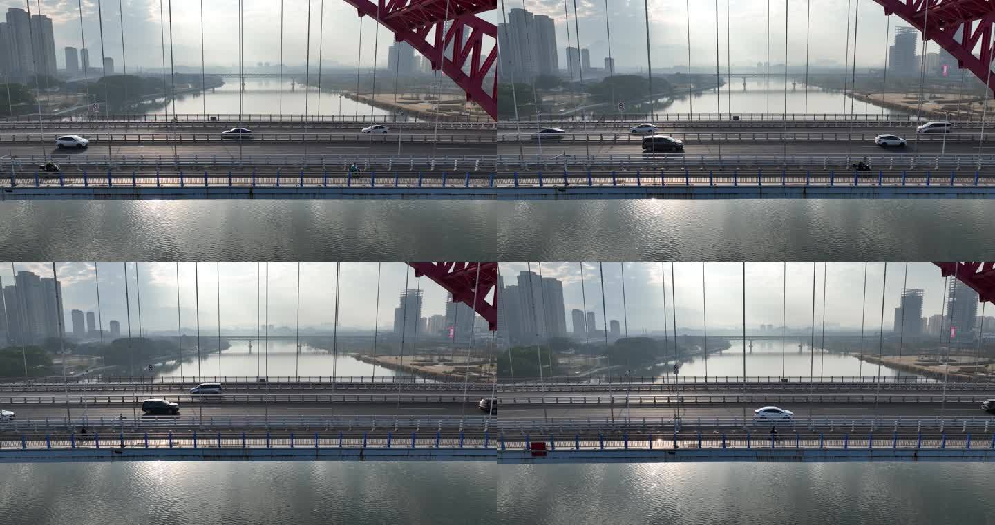 航拍赣州新世纪大桥