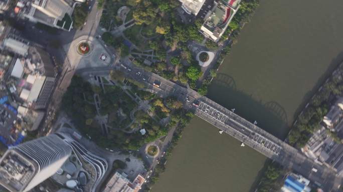 广州海珠广场海珠桥全貌