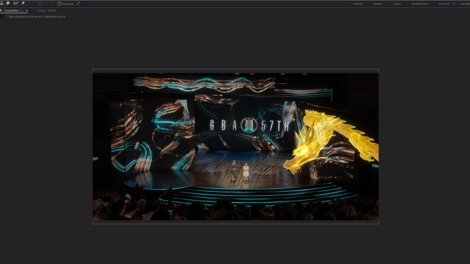 【c4d、ae工程】金色全息裸眼3D龙