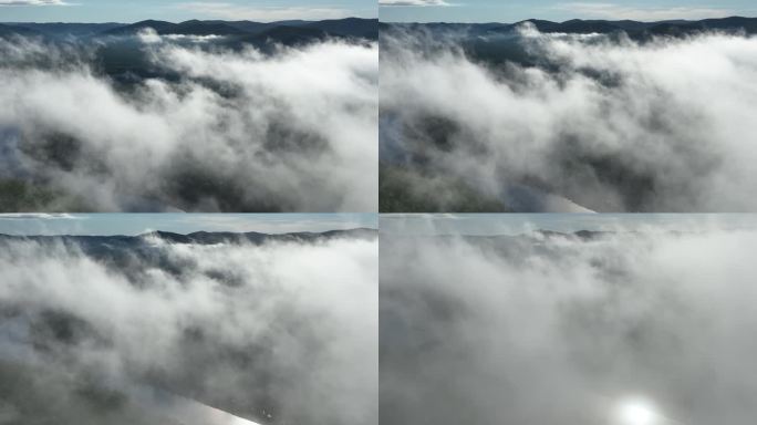 森林云海云雾缥缈自然风光