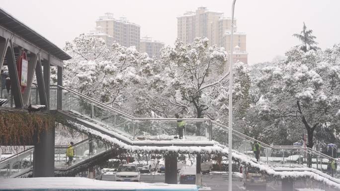 益阳大道雪景 宣传片 fx3 空景