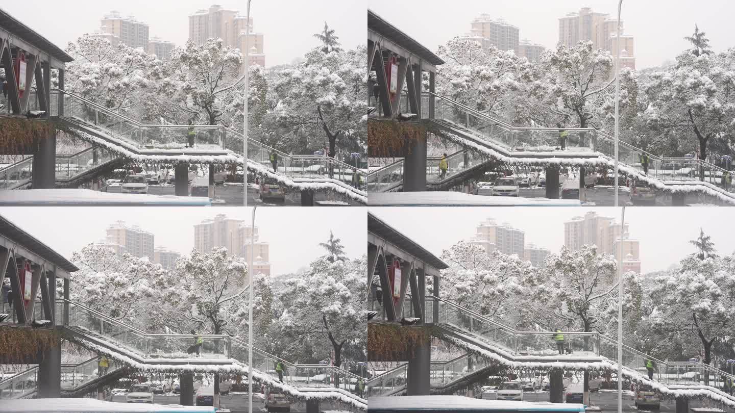 益阳大道雪景 宣传片 fx3 空景