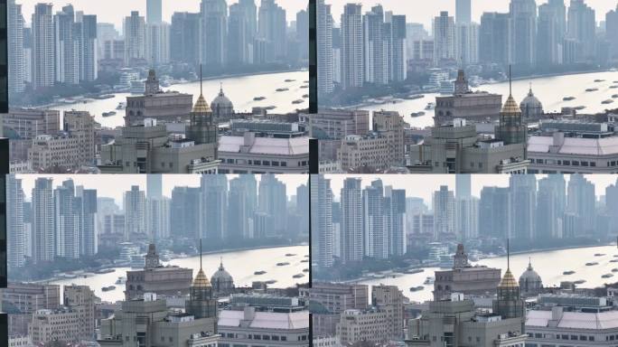 上海空镜头 城市风光航拍