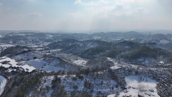 御3PRO 益阳清溪村雪景航拍