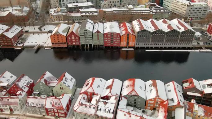 挪威特隆赫姆的城市景观
