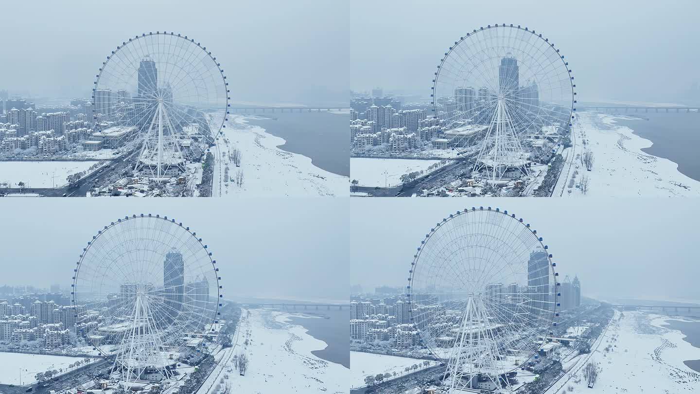 南昌摩天轮雪景13