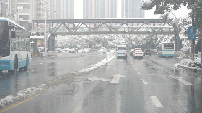 益阳大道雪景 宣传片 fx3 空景