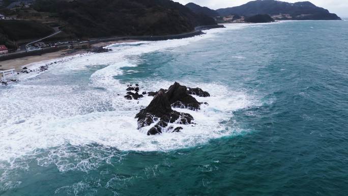 日本 福冈 糸島 海岸 航拍 4K60P