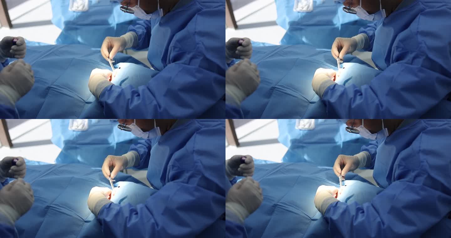 口腔种植牙手术工具牙医工作使用扭力扳手