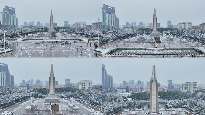 八一广场雪景3