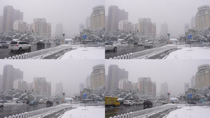 益阳大道雪景 宣传片 fx3 空景