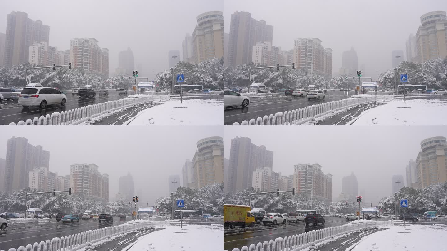 益阳大道雪景 宣传片 fx3 空景