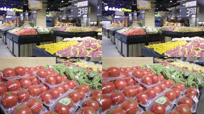 4k高码率超市售卖水果蔬菜