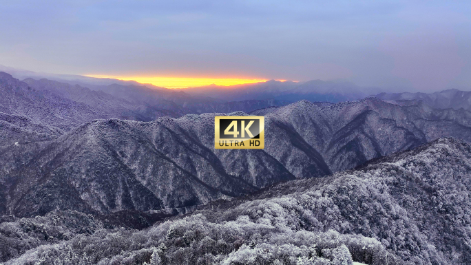 秦岭雪景