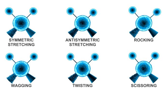 红外光谱中分子振动的数字动画