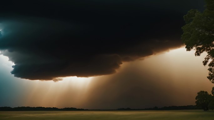 震撼的暴风雨云层 暴风雨来临